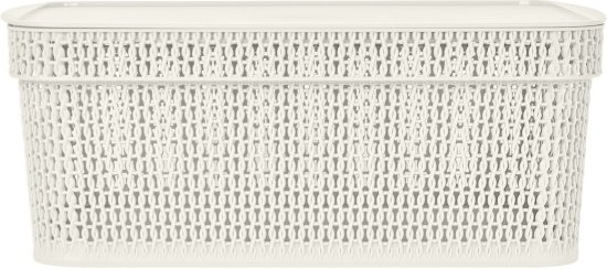 Корзина для хранения Плес 11л прямоугольная цвет белый