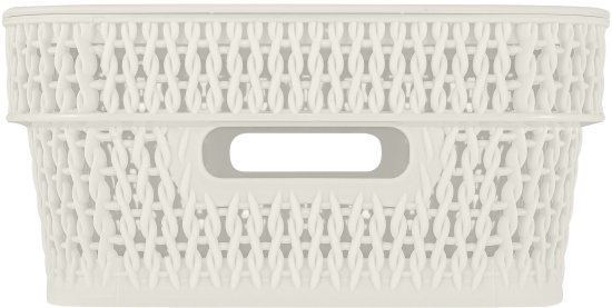 Корзина для хранения Плес 3л прямоугольная цвет белый