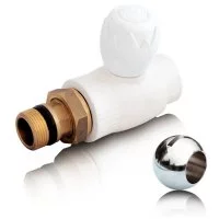 Прямой шаровый кран для радиатора Blue Ocean PPRF/PPR/SBVH-1(W)-20х1/2