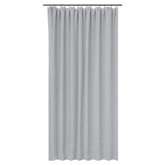 Штора на ленте со скрытыми петлями блэкаут KREAFORTA Auriane 200x280 см цвет серый