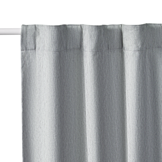 Штора на ленте со скрытыми петлями блэкаут KREAFORTA Auriane 200x280 см цвет серый