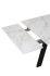 Стол обеденный Rio Stone раскладной 120-180x75 см прямоугольник металл/стекло цвет бело-черный
