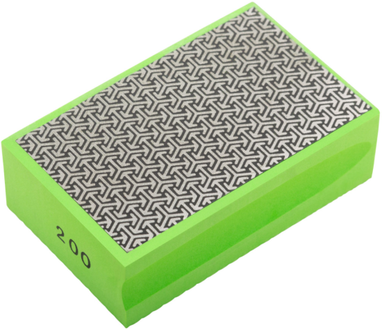 Губка алмазная для сухого шлифования FIT 90х55 мм, Р200