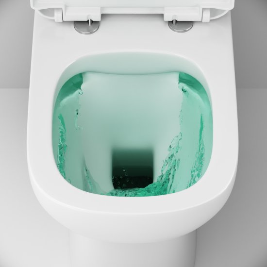 Унитаз-компакт AM.PM Aqua Spin Moxie безободковый двойной смыв