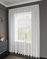 Тюль на ленте Miamoza Silky 300x280 см цвет белый