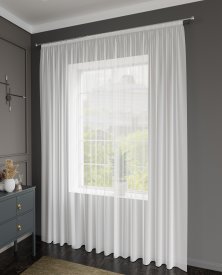 Тюль на ленте Miamoza Silky 300x280 см цвет белый