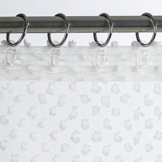 Тюль на ленте Miamoza Снежок 300x280 см цвет белый