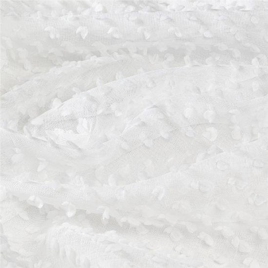 Тюль на ленте Miamoza Снежок 300x280 см цвет белый