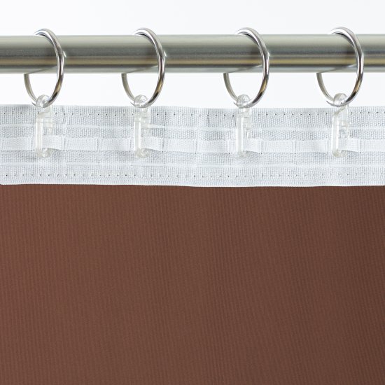 Штора на ленте Miamoza Silky 200x280 см цвет терракотовый