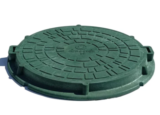 Полимерно-композитный люк 770x70x35 мм зеленый