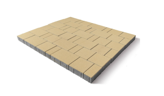 Тротуарная плитка Старый город Ландхаус, песочная, h80