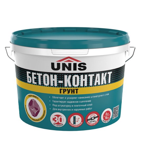 Грунт бетоноконтакт Unis 4 л