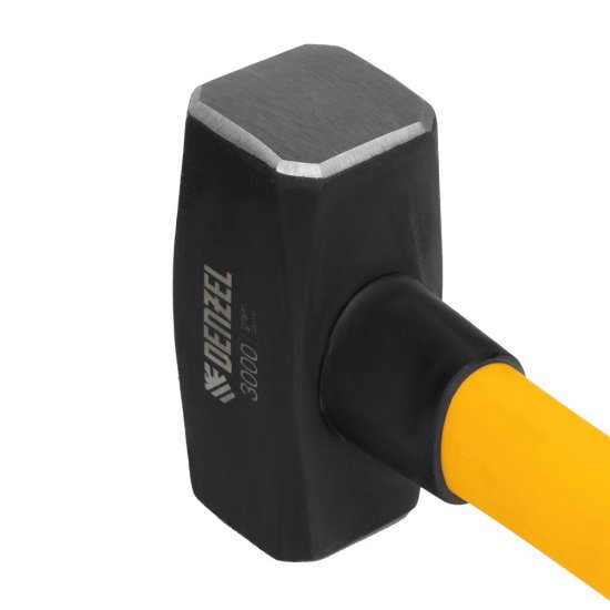 Кувалда кованая Denzel 3 кг фибергласовая ручка (11022)