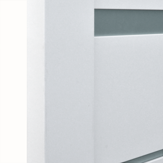 Дверь межкомнатная со стеклом Тренто 80x200 см ПВХ цвет иридиум с замком