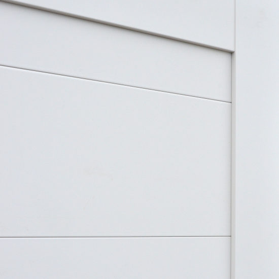 Дверь межкомнатная глухая Тренто 80x200 см ПВХ цвет иридиум с замком