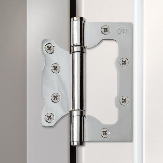 Дверь межкомнатная глухая Тренто 90x200 см ПВХ цвет иридиум с замком