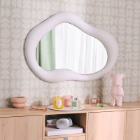 Зеркало декоративное Nuage фигурное 60x87 см пластик цвет белый