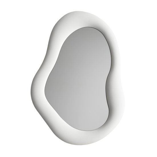 Зеркало декоративное Nuage фигурное 60x87 см пластик цвет белый