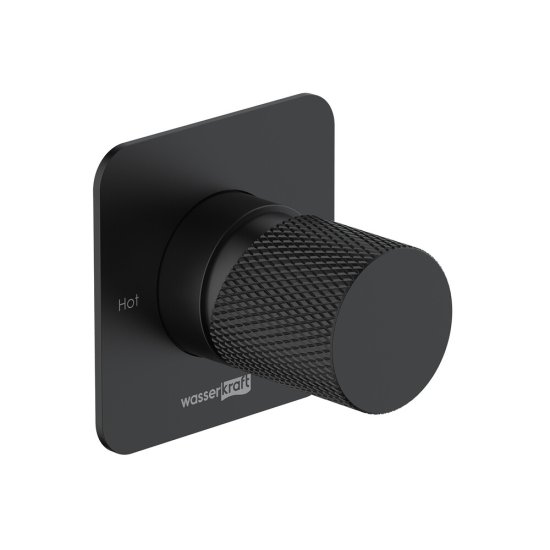 Смеситель для душа встраиваемый WasserKraft Fulda однорычажный с переключателем без лейки черный (5251)