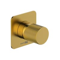 Смеситель для душа встраиваемый WasserKraft Schunter однорычажный с переключателем без лейки золото (8251)