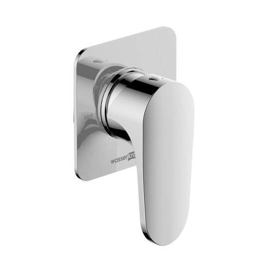 Смеситель для душа встраиваемый WasserKraft Weida однорычажный с переключателем без лейки хром (3151)