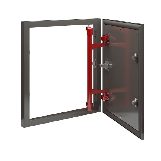 Люк ревизионный под плитку Хаммер Стил Плюс стальной 300х400 мм скрытый нажимной