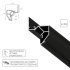 Профиль для светодиодной ленты Gap Arte Lamp IP20 2 м теневой (A680206)