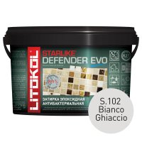 Затирка эпоксидная Litokol Starlike Defender Evo s.102 белый лед 1 кг