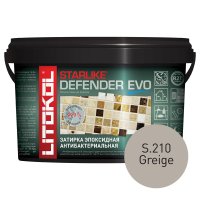 Затирка эпоксидная Litokol Starlike Defender Evo s.210 серо-бежевый 1 кг