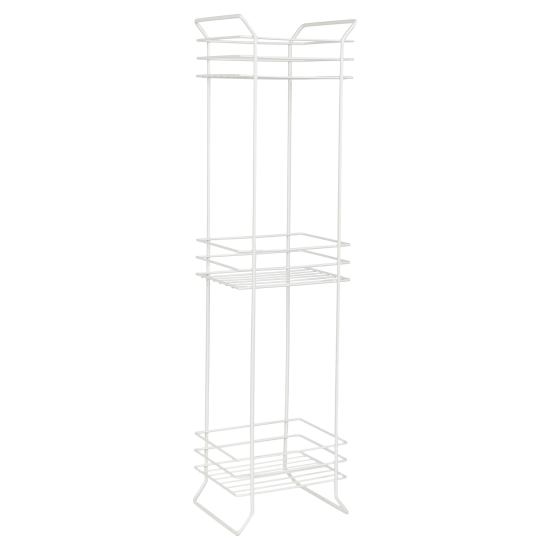 Стеллаж для ванной Proffero Трио 18.5x70.5x15 мм цвет белый