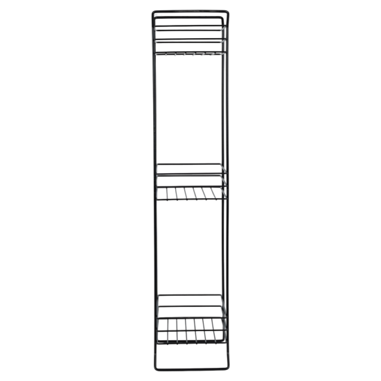 Стеллаж для ванной Proffero Трио 18.5x70.5x15 мм цвет черный