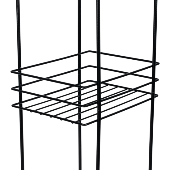 Стеллаж для ванной Proffero Трио 18.5x70.5x15 мм цвет черный