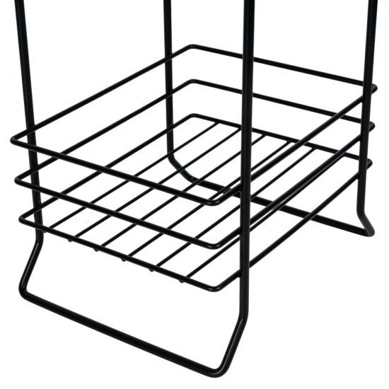 Стеллаж для ванной Proffero Трио 18.5x70.5x15 мм цвет черный