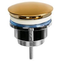 Выпуск для раковины MONLID 40 мм клик-клак с переливом бронза