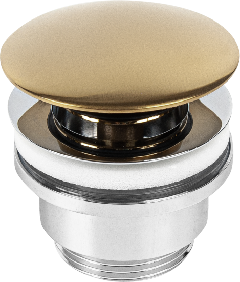 Выпуск для раковины MONLID 40 мм клик-клак с переливом бронза