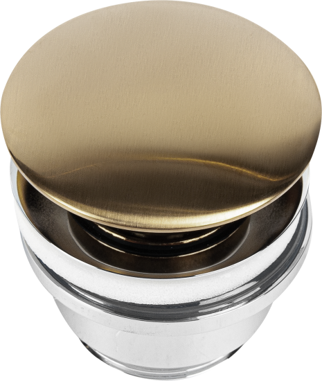 Выпуск для раковины MONLID 40 мм клик-клак с переливом бронза