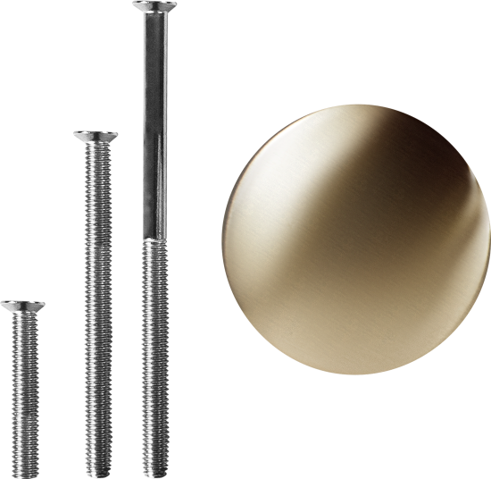 Выпуск для раковины MONLID 40 мм клик-клак с переливом бронза