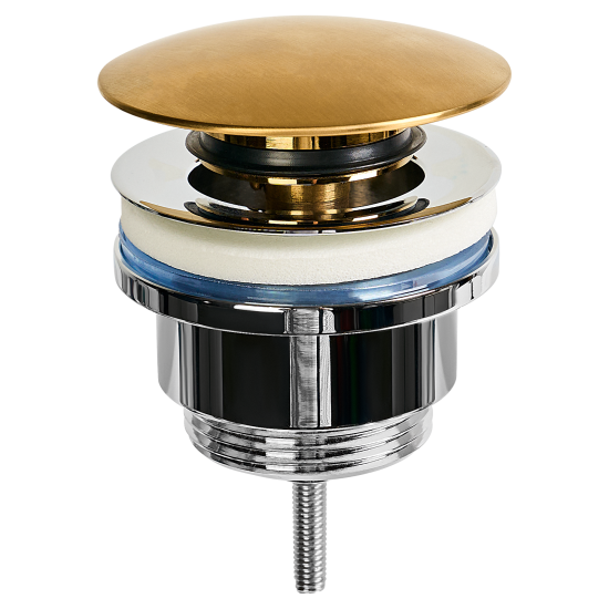 Выпуск для раковины MONLID 40 мм клик-клак с переливом бронза