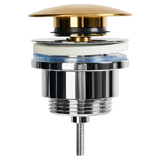 Выпуск для раковины MONLID 40 мм клик-клак с переливом бронза