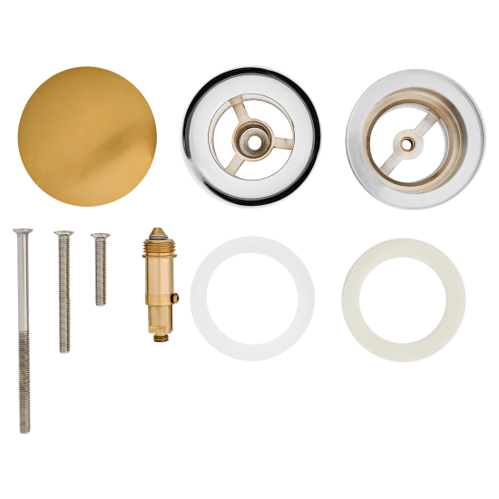 Выпуск для раковины MONLID 40 мм клик-клак с переливом бронза