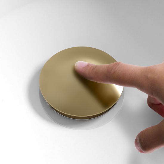 Выпуск для раковины MONLID 40 мм клик-клак с переливом бронза