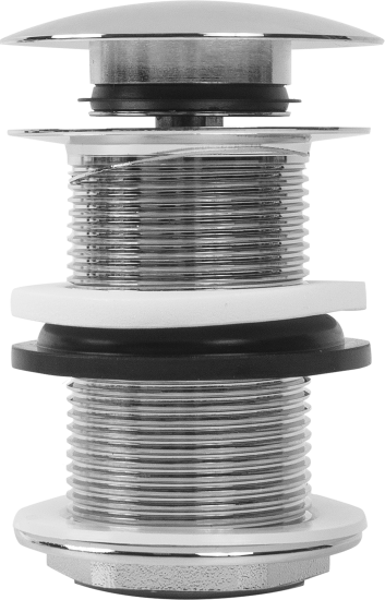 Выпуск для раковины MONLID 40 мм клик-клак без перелива хром