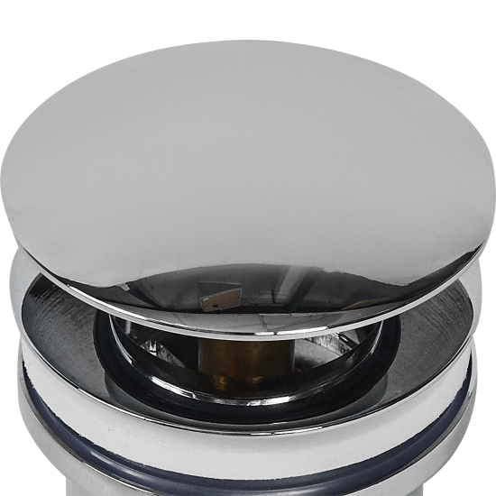 Выпуск для раковины MONLID 40 мм клик-клак с переливом хром