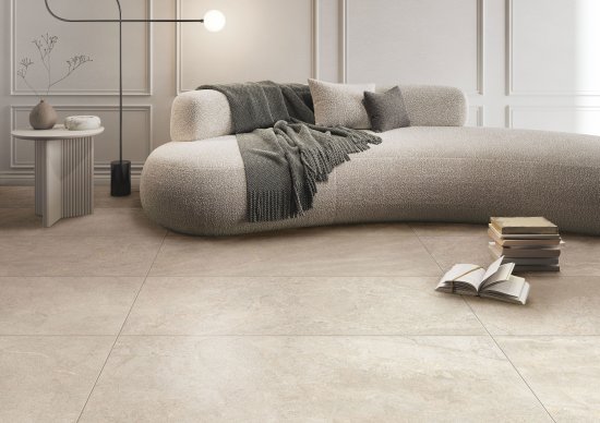 Глазурованный керамогранит Maria 60x120 см 1.44 м² матовый цвет кремовый