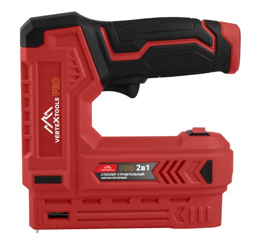 Степлер аккумуляторный Vertextools 0043-09, 3.7 В Li-Ion 2 Ач