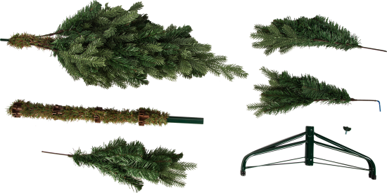 Ель новогодняя искусственная KREAFORTA Красивая 150 см зеленый