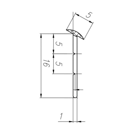 Плинтус для столешницы №7 305x2 см цвет белый