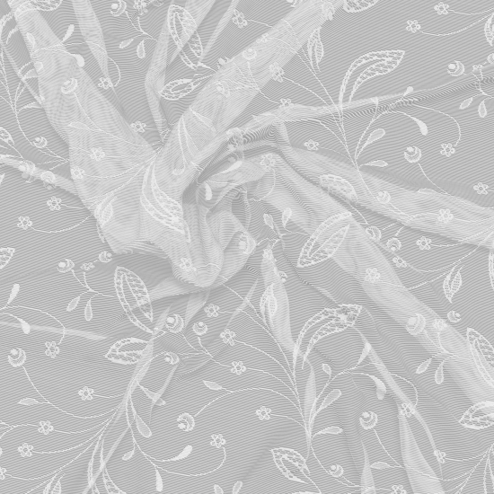 Тюль на ленте Стиль 160x260 см цвет экрю