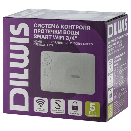 Система защиты от протечки воды DILWIS Smart Wi-Fi 3/4