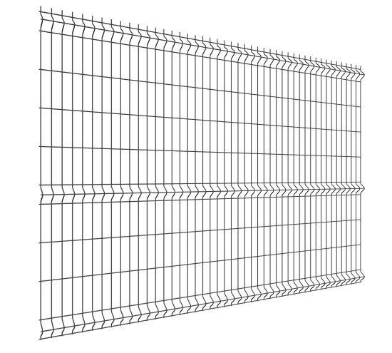 3D панель для забора Grand Line Light 2.5x1.73 м полиэстер RAL 7024 графит